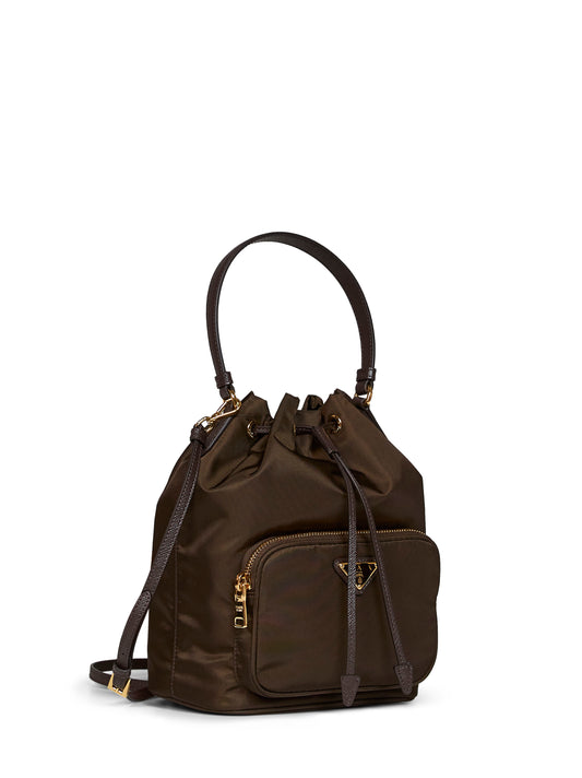 Burnt Prada Duet bucket bag