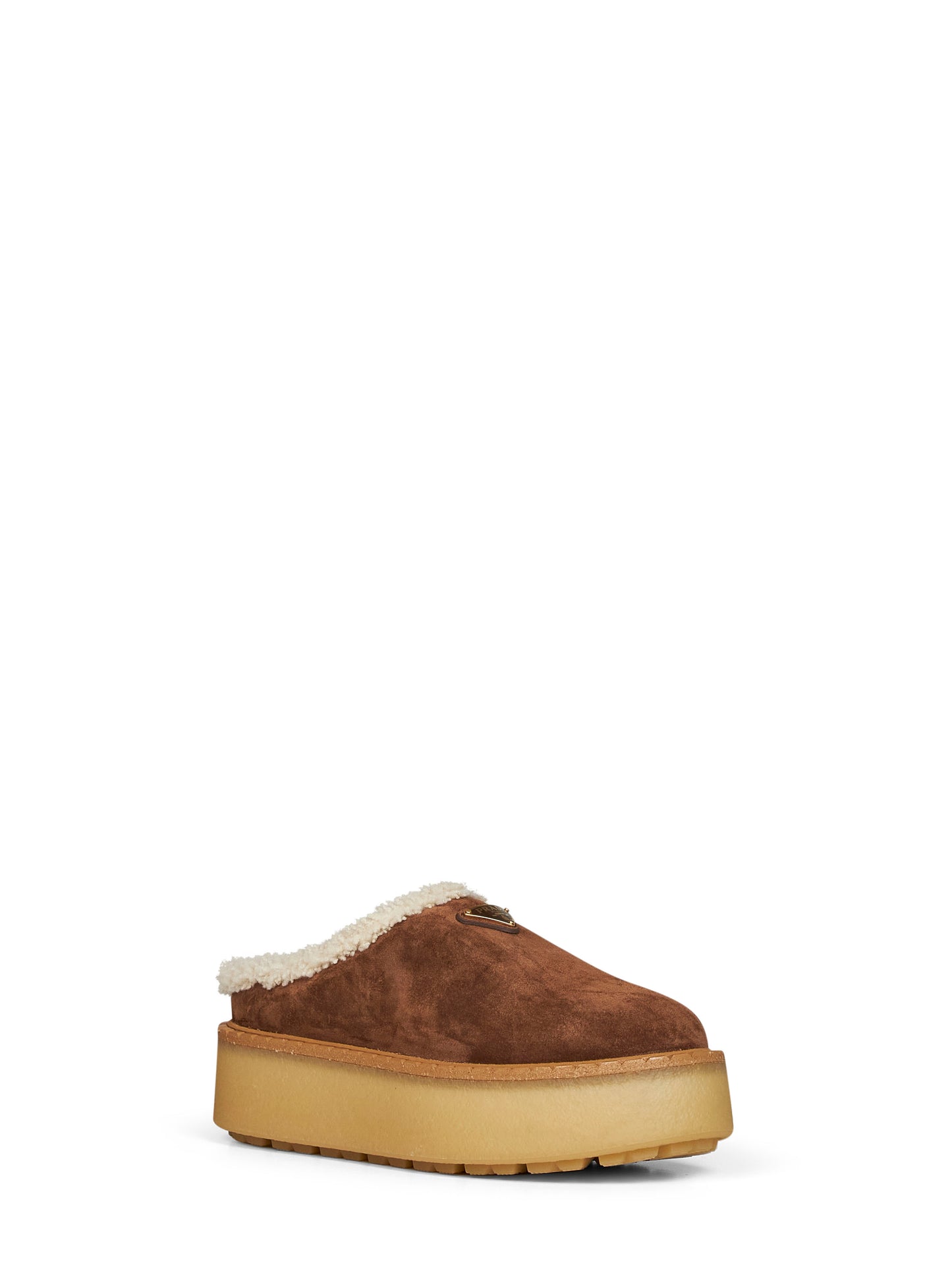 Cocoa suede slippers