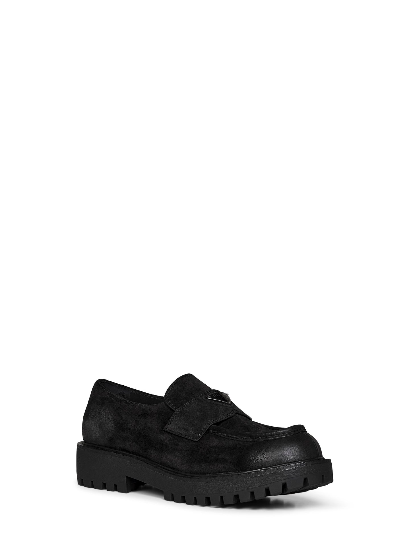 Mocassini in nabuck effetto vintage nero