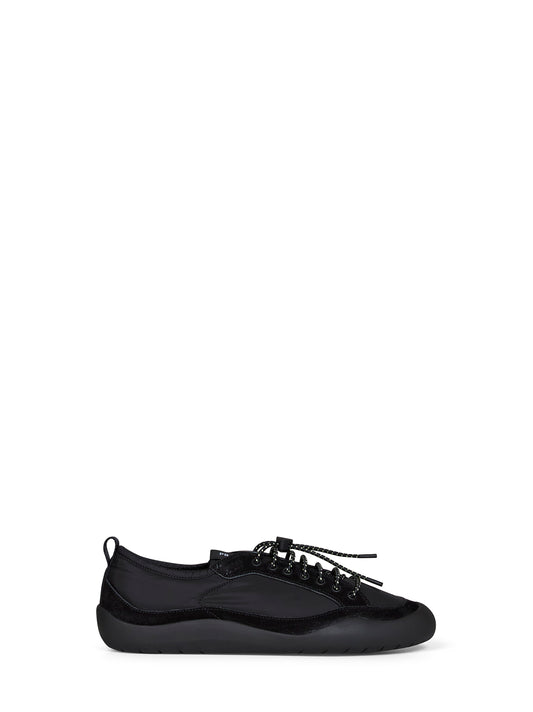 Black Re-Nylon and suede Speedrock sneakers