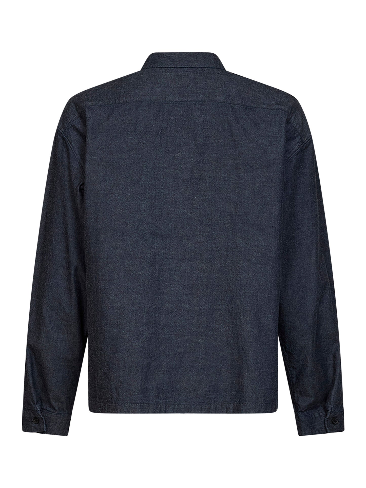 Blue cotton chambray shirt
