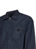 Blue cotton chambray shirt