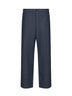 Blue cotton denim straight jeans