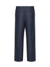 Blue cotton denim straight jeans