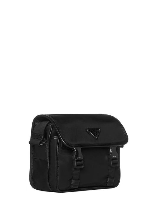 Logo-plaque Re-nylon satchel bag
