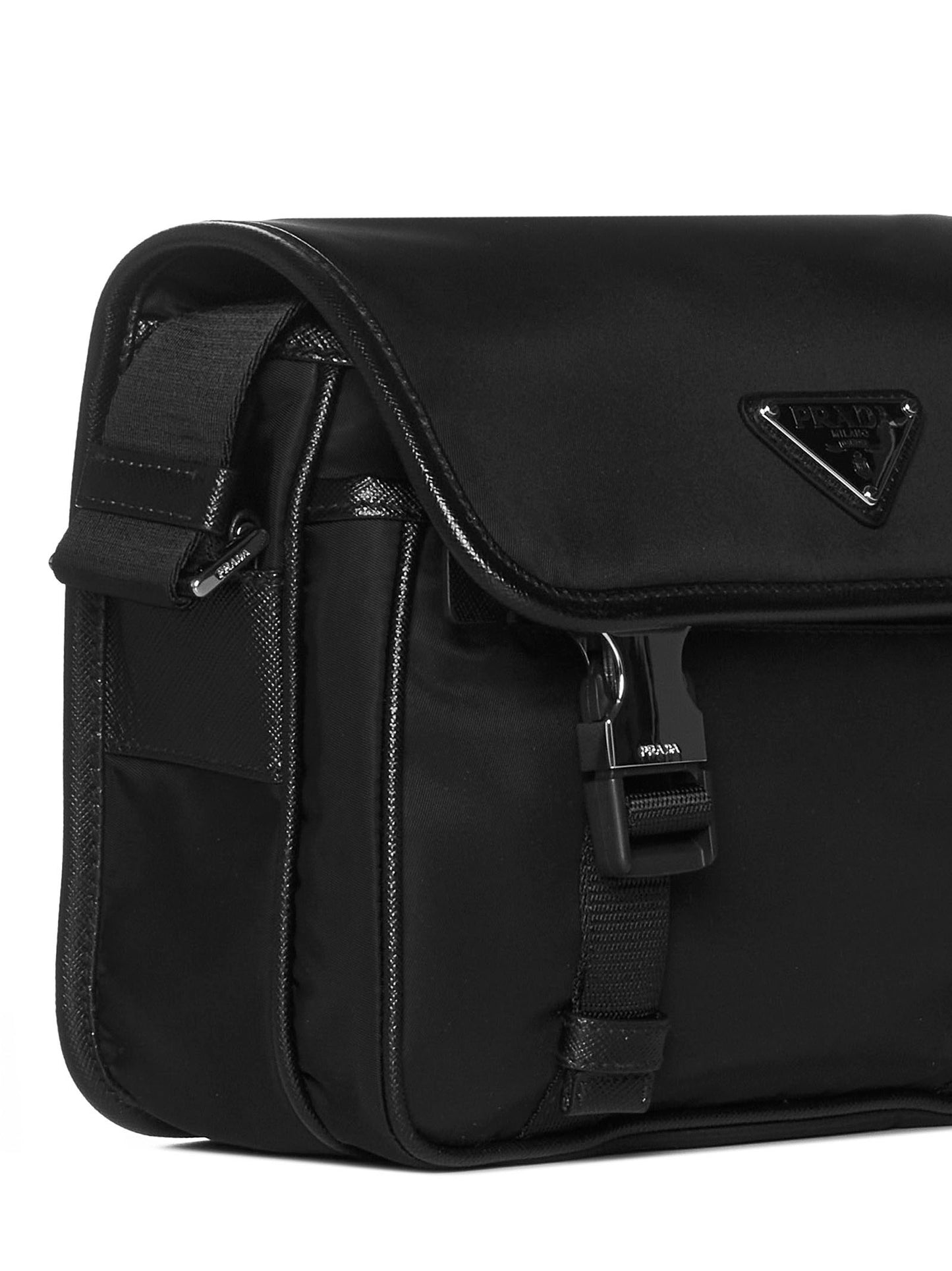 Logo-plaque Re-nylon satchel bag