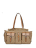 Khaki Prada Route shopping bag