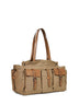 Khaki Prada Route shopping bag