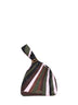 Khaki and pink Emilio printed pouch