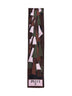 Khaki and pink Baiadera mix-prints silk twill bandeau scarf