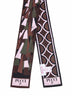 Khaki and pink Baiadera mix-prints silk twill bandeau scarf