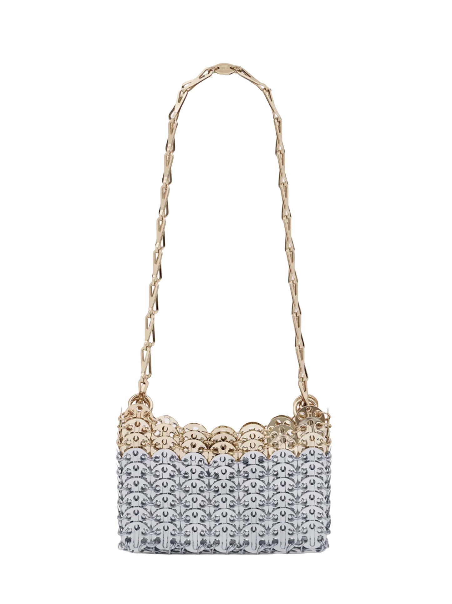 Borsa Iconic Nano 1969 Skyline in argento e oro<BR/>