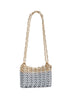 Borsa Iconic Nano 1969 Skyline in argento e oro<BR/>