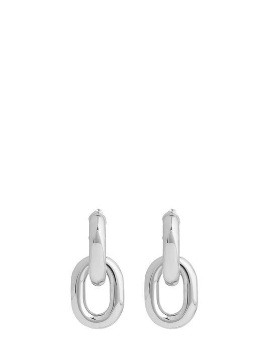 Orecchini Double XL Link argento