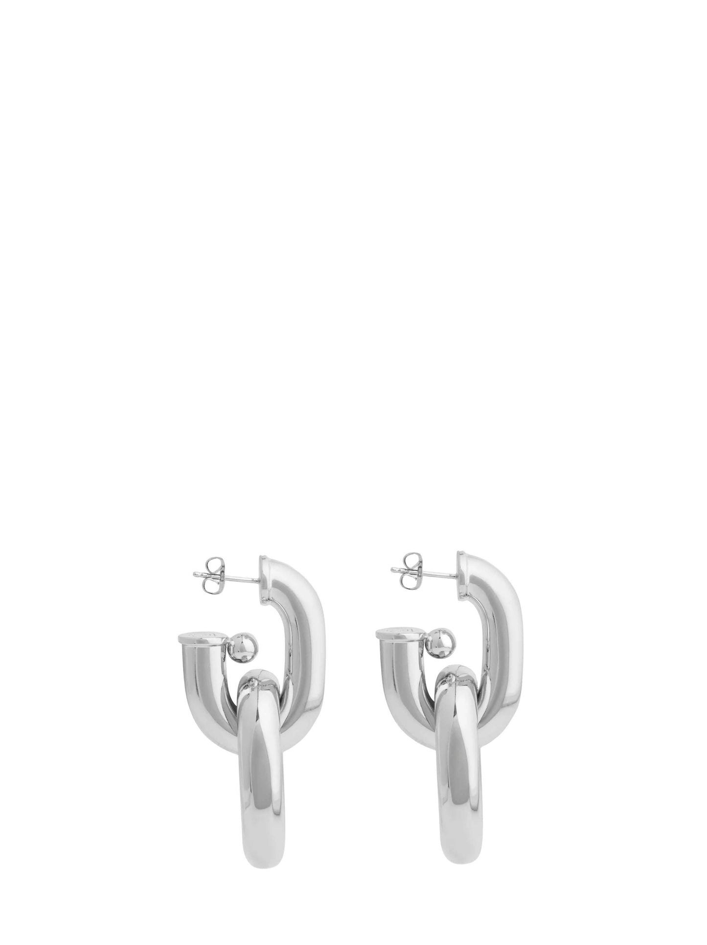 Orecchini Double XL Link argento