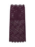 Magenta purple layered stretch lace midi skirt