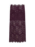 Magenta purple layered stretch lace midi skirt