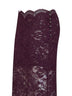 Magenta purple layered stretch lace midi skirt