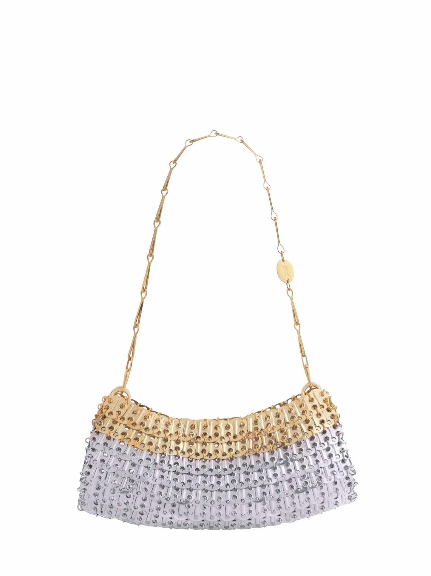 Clutch con tracolla 1969 Clutch Skyline argento e oro chiaro