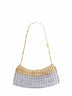 Clutch con tracolla 1969 Clutch Skyline argento e oro chiaro