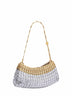 Clutch con tracolla 1969 Clutch Skyline argento e oro chiaro