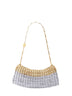 Clutch con tracolla 1969 Clutch Skyline argento e oro chiaro