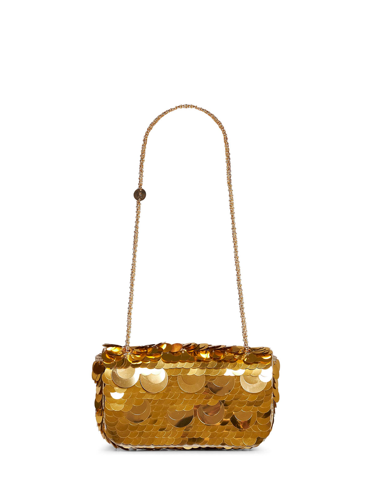 Gold Small Sparkle Baguette bag shoulder bag
