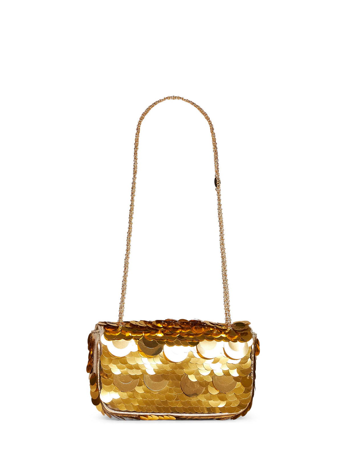 Gold Small Sparkle Baguette bag shoulder bag