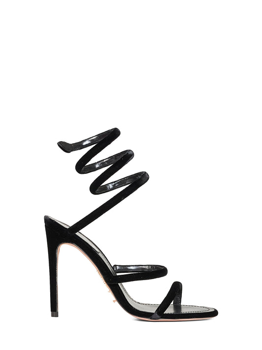Sandali Cleo 105 in velluto nero