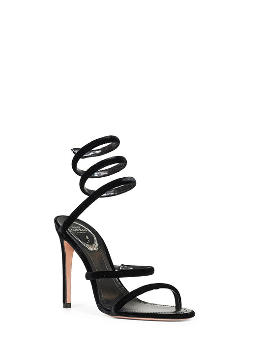 Sandali Cleo 105 in velluto nero
