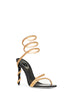 Sandali Margot 105 con cristalli nero e oro