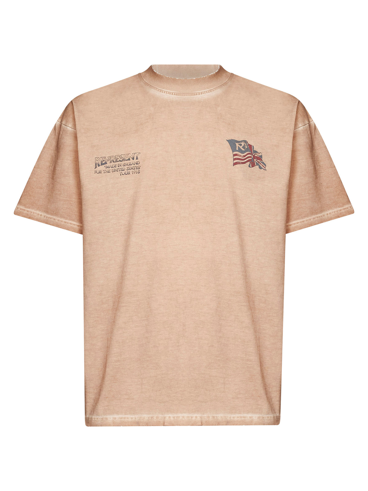 T-shirt Eagle in jersey di cotone sabbia
