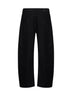 Jeans a gamba curva R5 in denim di cotone nero
