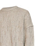 Maglione in misto lana distressed tortora