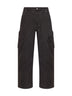 Pantaloni cargo in twill di cotone marrone
