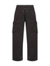 Pantaloni cargo in twill di cotone marrone