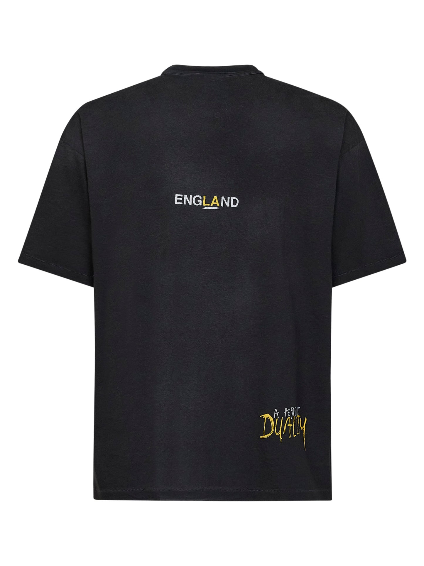 Washed black cotton Enemy printed T-shirt
