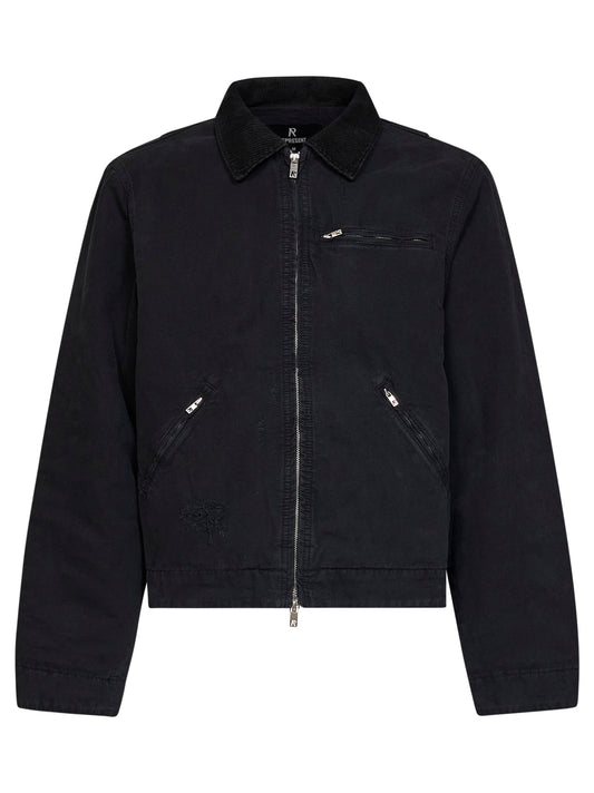 Black cotton denim The Work jacket