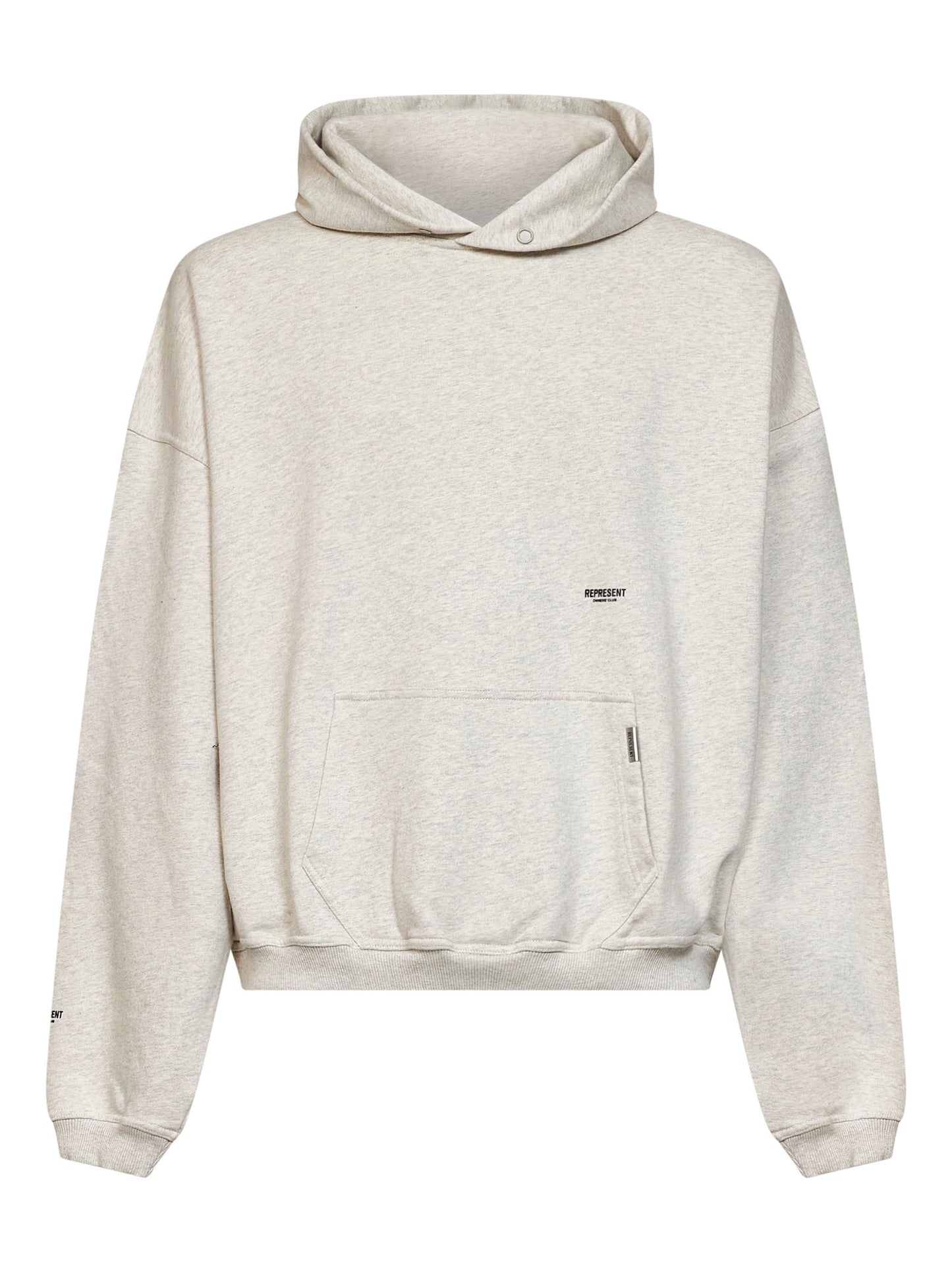 Cream cotton Micro Owners Club hoodie