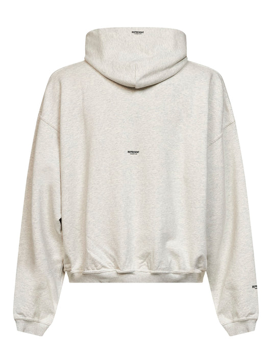 Cream cotton Micro Owners Club hoodie