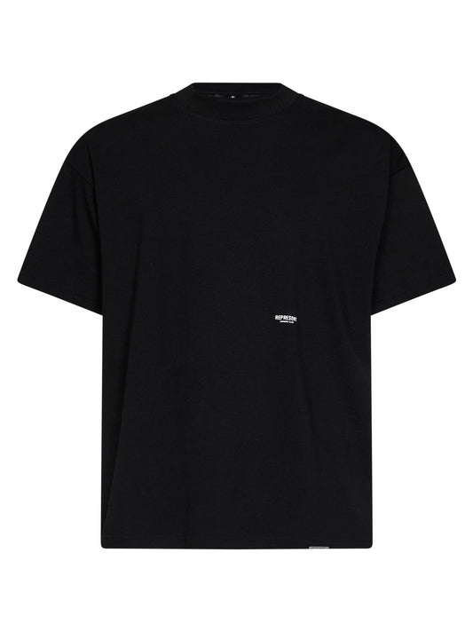 Black cotton Micro Owners Club T-shirt