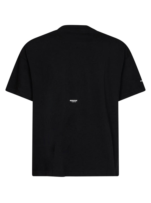 Black cotton Micro Owners Club T-shirt