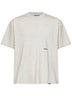 T-shirt Micro Owners Club in cotone crema