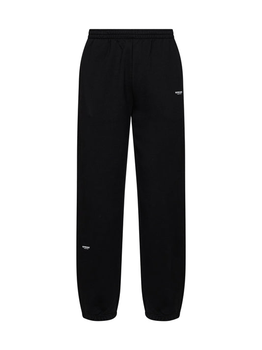 Black cotton Micro Owners Club sweatpants