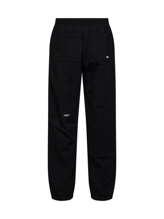 Black cotton Micro Owners Club sweatpants