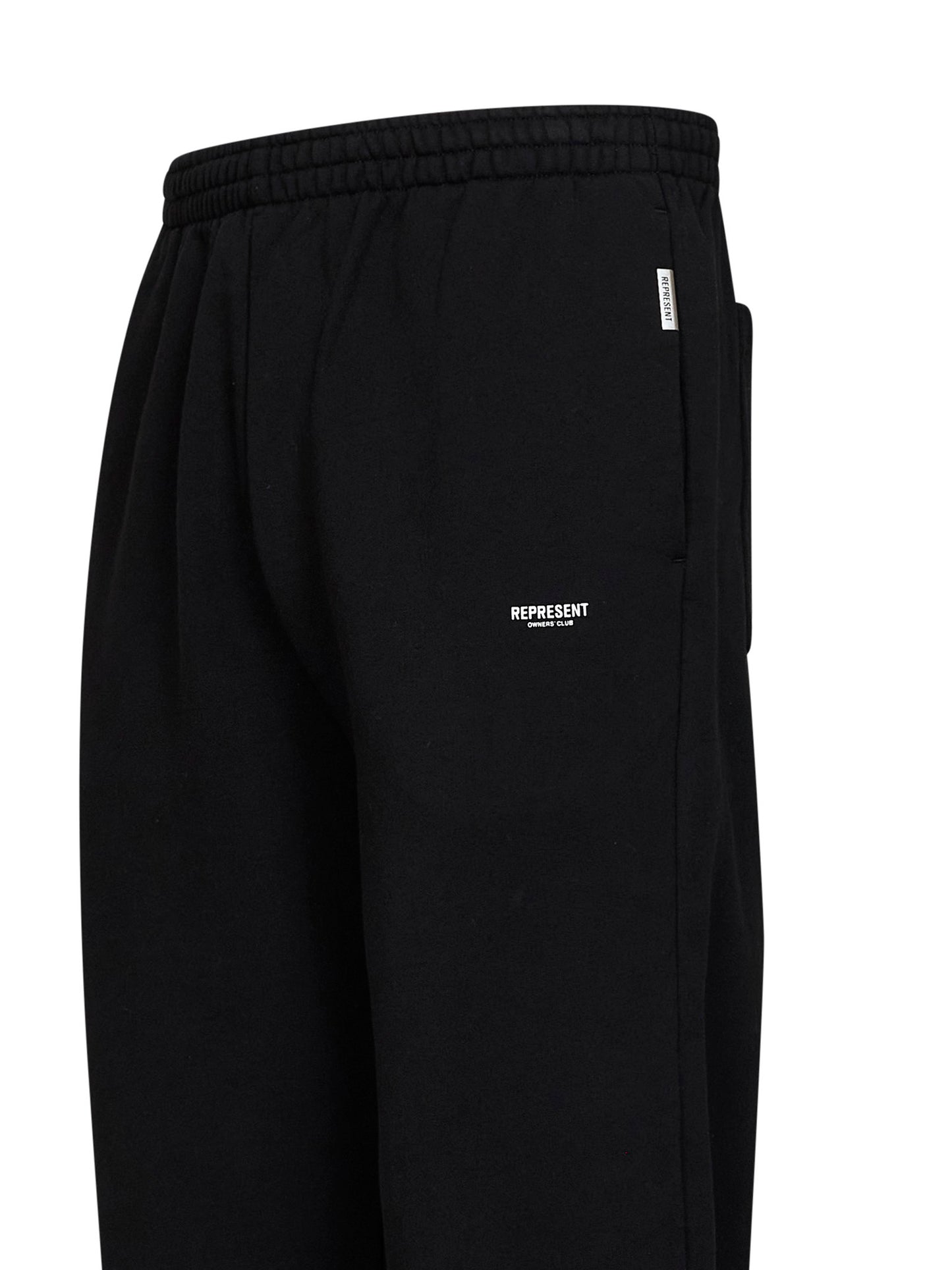 Black cotton Micro Owners Club sweatpants