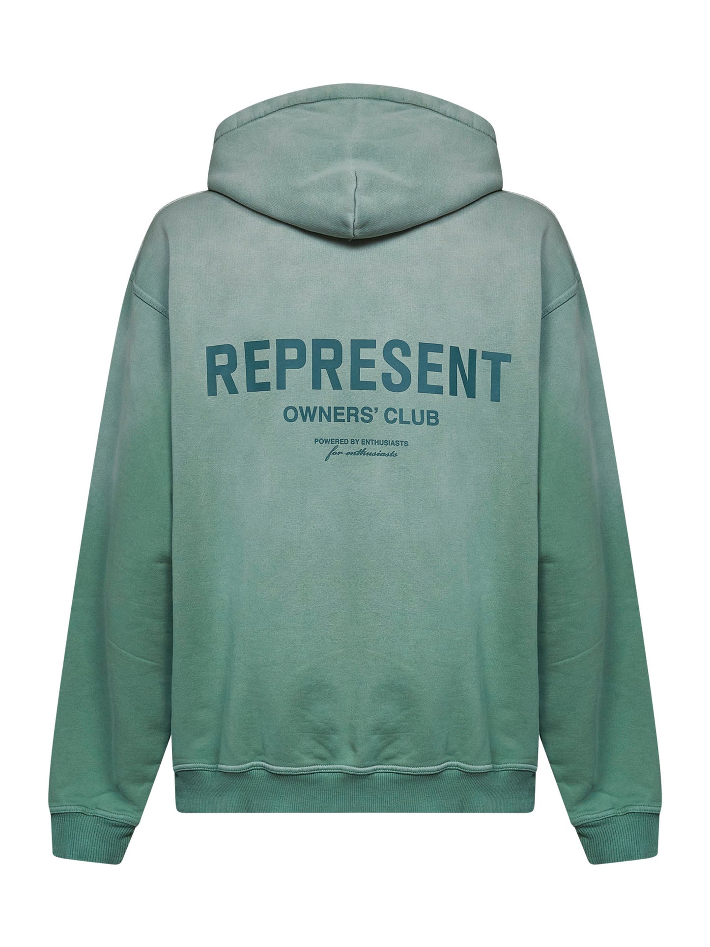 Washed aloe Represent Owners Club hoodie<BR/>