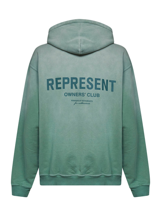 Felpa con cappuccio Represent Owners Club aloe lavato