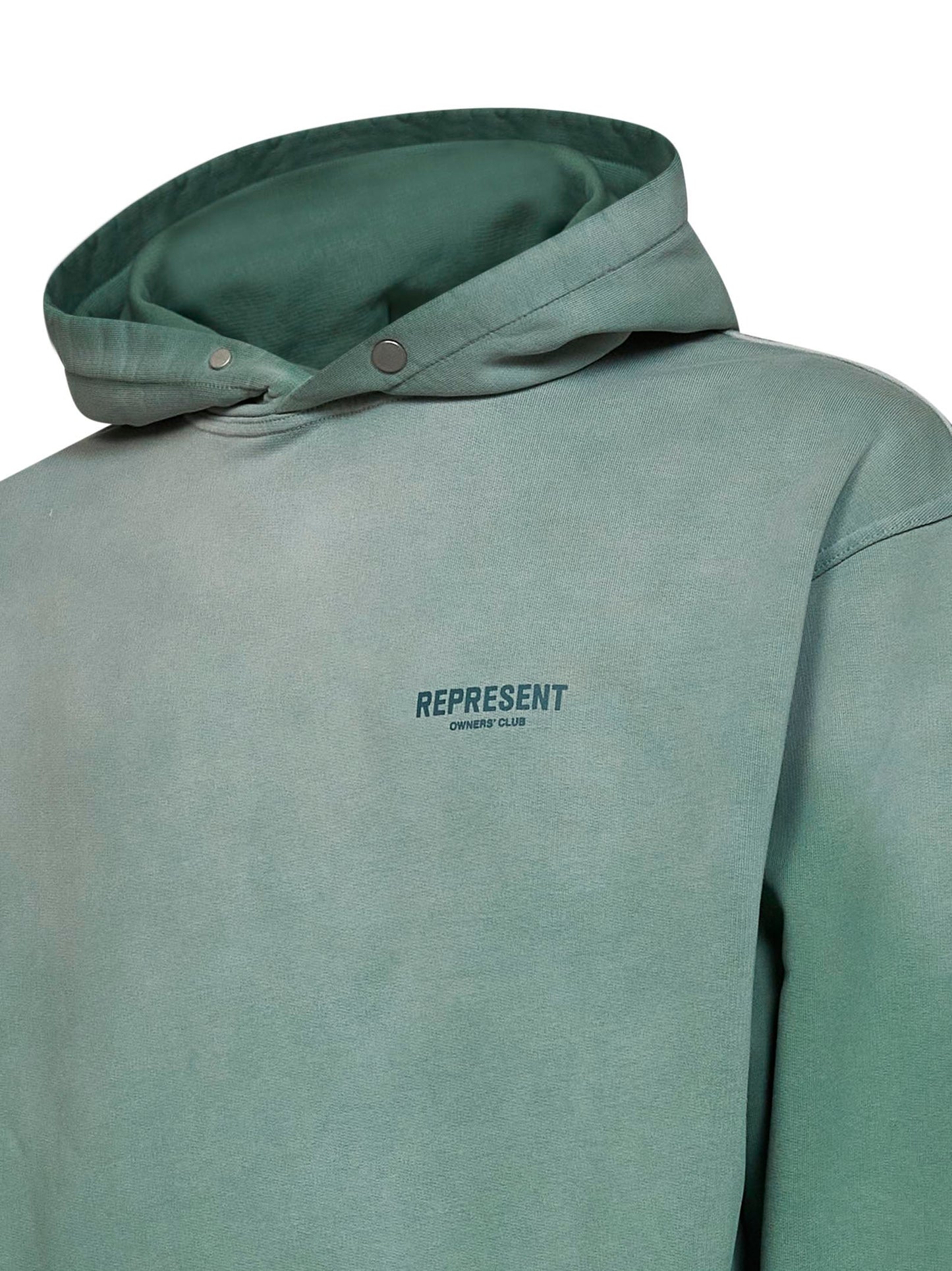 Washed aloe Represent Owners Club hoodie<BR/>