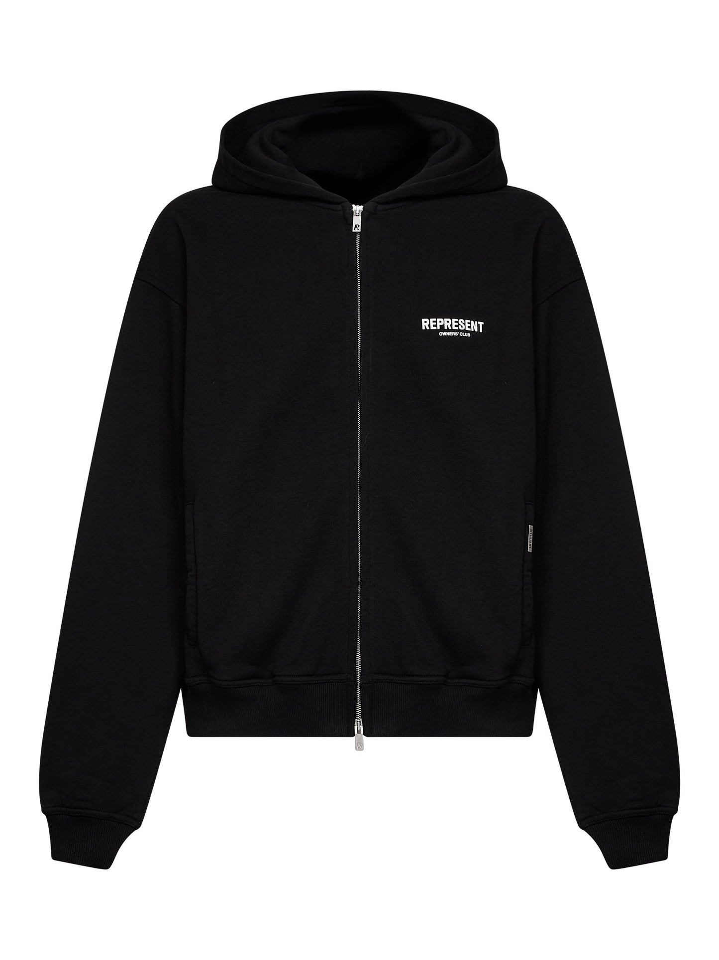 Felpa con zip e cappuccio Represent Owners Club nera